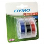 DYMO - Embossing Tape Self Adhesive 9mm Pack of 3 DYMO - Embossing Tape Self Adhesive 9mm Pack of 3