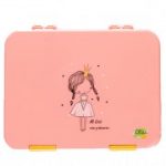 Citron Bento - 6 Compartment Lunch Box Princess - Pink Citron Bento - 6 Compartment Lunch Box Princess - Pink