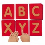 Lakeshore - Uppercase Tactile Letters - Red Lakeshore - Uppercase Tactile Letters - Red