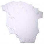 ts Kids Center - Short Sleeves Bodysuit Pack of 3 - White ts Kids Center - Short Sleeves Bodysuit Pack of 3 - White