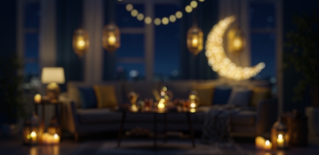 Ramadan interior blur background defocus shot